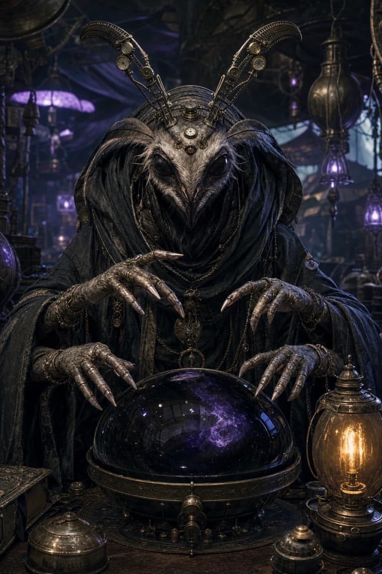 Hushmarket Seer card artwork